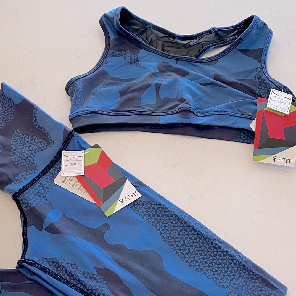 FitFit Blue Camo Sport Bra